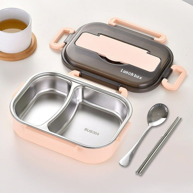 Cagogo under $5 Lunch Box, Thermal Insulation Lunch Box Set,Portable Bento Box with Utensils,Teen Office Lunch Container,Leakproof Food Storage Lunch Box,Multilayer Meal Prep Container