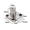 thumbnail image 1 of Cerradura De Llave ANGGREK Cerradura De Gabinete De Zinc, 1 of 4