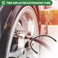 thumbnail image 3 of Unique Bargains 1pc 19.69" Tire Inflator Extension Tube 0.305inx32TPI Rubber Gold Tone Connector for Car Motorcycle Bike, 3 of 6
