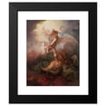 thumbnail image 2 of Philippe-Jacques de Loutherbourg 12x14 Black Modern Framed Museum Art Print Titled - The Angel Binding Satan (ca. 1797), 2 of 5