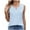 Sky Blue, variant on Scyoekwg Work Out Tank Tops Womens Sleeveless Trendy Tops Ladies Blouses Dressy Casual Comfy Clothes Womens Going Out Outfits Womens Summer Fashion Loose