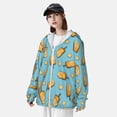 thumbnail image 3 of Balery Lemon Ice Cream Sudadera ligera de manga larga con capucha y protección solar UPF 50+ para hombre y mujer, ideal para pesca y running-X-Large, 3 of 7