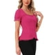 thumbnail image 4 of CAMISA VICTORIANA INSPIRADORA PARA MUJERES CON ESCOTE CORAZÓN Y MANGAS ABULLONADAS, BLUSA GÓTICA CON LACITOS PARA HALLOWEEN, TALLA XL, ROSA FUERTE, 4 of 6
