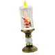 thumbnail image 1 of Caja de música navideña, candelabro artesanal con adorno en forma de vela. Papa Noel, 1 of 9