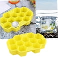 thumbnail image 4 of unbranded 2Pack Silicone Honey Combs Yellow for Ice Making in Kitchen, 4 of 8