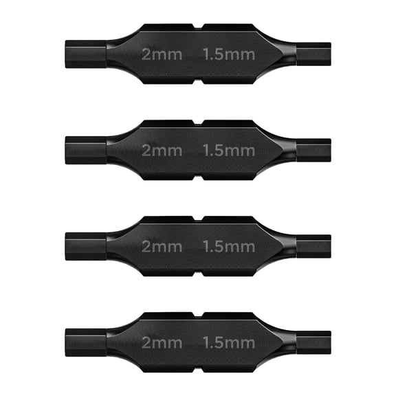 Galvanox Hex 2mm - 1.5mm Double Sided Screwdriver Replacement Bits for Leatherman Multi-tools (4 Pack)