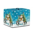 thumbnail image 7 of ZIATUBLES Snowman Penguin Christmas Tree Printed Juicer Processor Dust Cover Stain Resistant Christmas Kitchen Appliance Protective Case Washable Counter Decor Accessories, 17 "W x 11 "D x 15 "H, 7 of 7