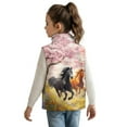 thumbnail image 3 of Pzuqiu Horse Kid Outerwear Vest Size 5-6 Polyester Warm Zipper Winter Sleeveless Jacket with Pockets Lightweight Comfortable Fall Outerwear Versatile Soft for Teen Girls Trendy, 3 of 7