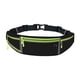 thumbnail image 2 of Riñonera para correr con cinturón para correr, riñonera elástica para mujeres y hombres, bolsa para correr para corredores de viaje, acampar y caminar verde negro, 2 of 8
