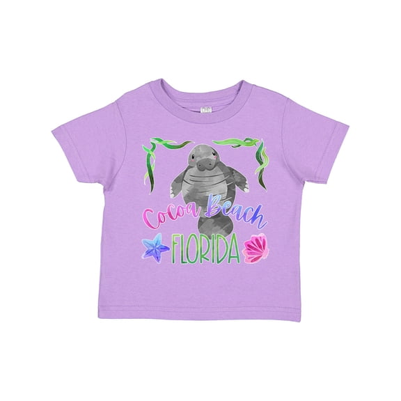Inktastic Cocoa Beach Florida Cute Swimming Manatee Boys or Girls Toddler T-Shirt