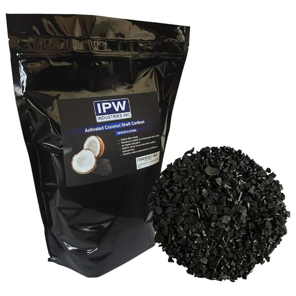 . Bulk Activated Carbon for Aquarium & Water Filtration, 4x8 Mesh Coconut Shell Charcoal, Granular Activated Charcoal Water Filter, Replacement Carbon Water Filter Media - (5 Lbs)