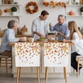 thumbnail image 4 of Autumn Maple Chair Covers Set of 6 Leaf Thanksgiving Botanical Fallen Leaves Chair Back Covers Stretch Removable Washable Slipcovers Protector for Dining Room Kitchen Party Decor, 4 of 5