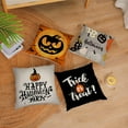 thumbnail image 2 of Halloween Decor Pillow Covers 20x20 Set of 4 Halloween Fall Black Decorative Throw Pillows Scary Pumpkin Bats Pillow Cases Home Outdoor Sofa Couch Cushion Covers for Halloween Decorations (20 by 20), 2 of 5