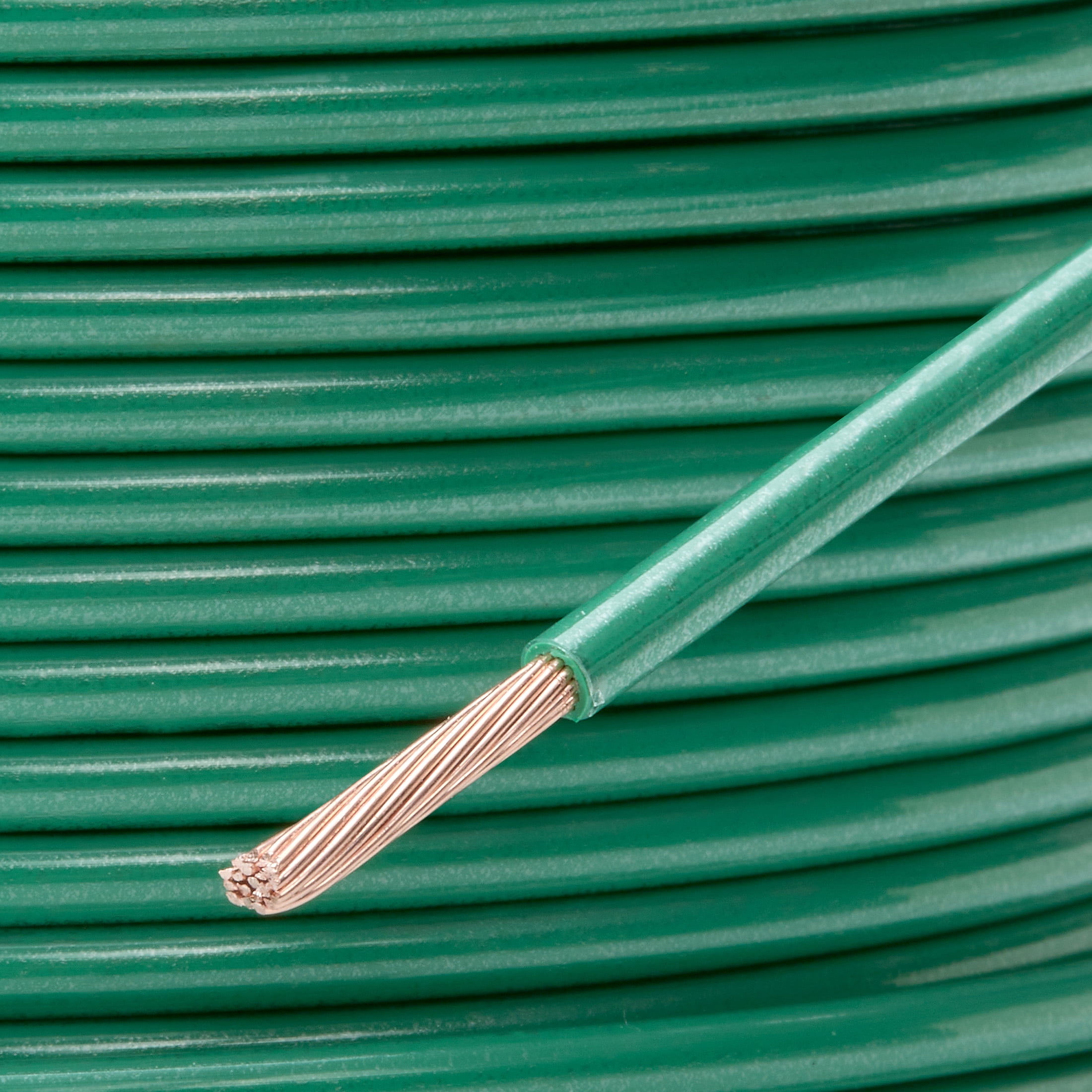 Maxxima 100 ft. 12 AWG Green THHN Stranded Copper Electrical Wire, 600V