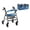Blue Marble, variant on COEQINE Rollator Seat & Roller Bar Covers with Large Capacity Storage Organizer 3 Pieces Set, Reusable Rollator Walker Accessories Gifts for Elderly, Purple Gold Marble