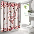 thumbnail image 5 of dajkiuy Valentines Day Shower Curtain,70X70inch Falling Red Love Hearts Holiday Bathroom Curtains,Red Heart Polyester Fabric Shower Curtains with Hooks for Valentine Bathroom Decorations, 5 of 7