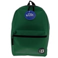 thumbnail image 1 of Bazic Products BAZ1033-2 16 in. Green Basic Collection Backpack - 2 Each, 1 of 1