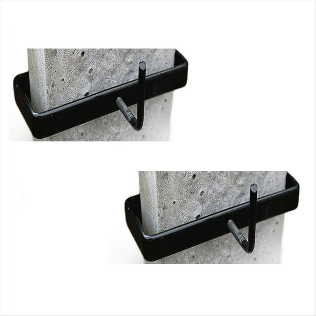 El Soporte Fijación Metal para Columna Cerca con Clip para Columna Concreto Alta Resistencia Es Adecuado para Columnas Concreto Sección 4 Pulgadas, 2 Unidades