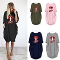 thumbnail image 1 of REDHOTYPE Robes Midi Décontractées pour Femmes Lèvres Rouges Poches Léopard Imprimé Rétro Sexy Automne Longues Robes Confortables Vêtements de Maison, 1 of 3