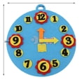 thumbnail image 2 of GUOOL 1-10 Cognition Kindergarten Math Toy Teaching Aids Early Education Material Blue clock, 2 of 9