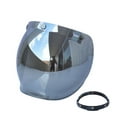 thumbnail image 1 of OWSOO Motorcycle - -Scratch Helmets Lens Retro Bubble Visor Wind Shield Lens Universal for Standard 3-Snap Open Face Helmets, 1 of 7