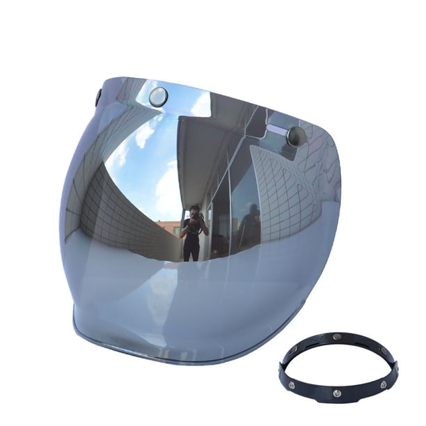 Motocicleta Anti-UV Anti-rayado Cascos Lente Retro Burbuja Visor Lente de protección contr Abanopi Lente del escudo