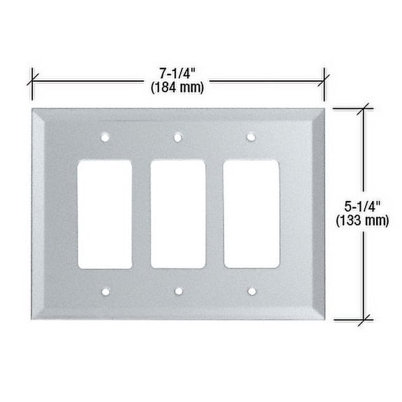 CRL GMP16C Clear Triple Designer Glass Mirror Plate