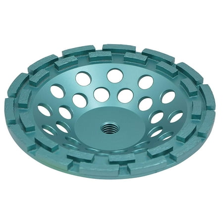 

3-Pack Premium 7 Inch Diamond Cup Wheel for Grinding Concrete and Masonry Double Row with 5/8-11 Thread