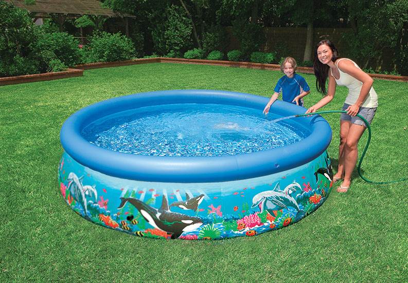 intex swim center ocean reef inflatable pool