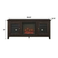 Walker Edison Fireplace TV Stand for TVs up to 60", Espresso