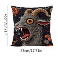 thumbnail image 3 of 18x18 Pillow Cover, Screaming Goat Plush, Funny Animal Throw Pillow with Soft Design, Decorative Pillowcase with Material, Home Decor Accent, Cushion Cover for Bed Couch Chair Bedroom Living Room(A), 3 of 6