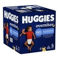 thumbnail image 2 of Huggies Overnites Nighttime Baby Diapers, Size 5 (27+ lbs), 50 Count, 2 of 9