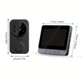 thumbnail image 3 of EASTIN Wireless Video Doorbell  Visual Doorbell Camera Wifi  HD Video & With 4.3 Inch Display Screen Real Time Indoor Monitor  No App Required  No Network Required  Images & Videos Record, 3 of 7