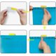thumbnail image 4 of Cisea 12 Pack A4 Polypropylene Hanging File Folders with Tabs and Card Inserts for Office, Home Organization (Mixed Colors), 4 of 5