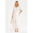 thumbnail image 1 of Vestido bordado de hojas Roman Fashion /Juvenil, 6067 (Blanco) blanco EG, 1 of 4