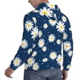 thumbnail image 6 of Lsque Daisies Flowers Pattern Casual Men's Hoodie,Hooded Sweatshirt with Kangaroo Pocket,Pullover Hoodie-3X-Large, 6 of 7