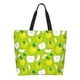 thumbnail image 1 of Balery Green Apple Bolsa Tote Estilo Estético con Cremalleras, Bolsa de Hombro, Bolsa de Compras Grande y Plegable, 1 of 8