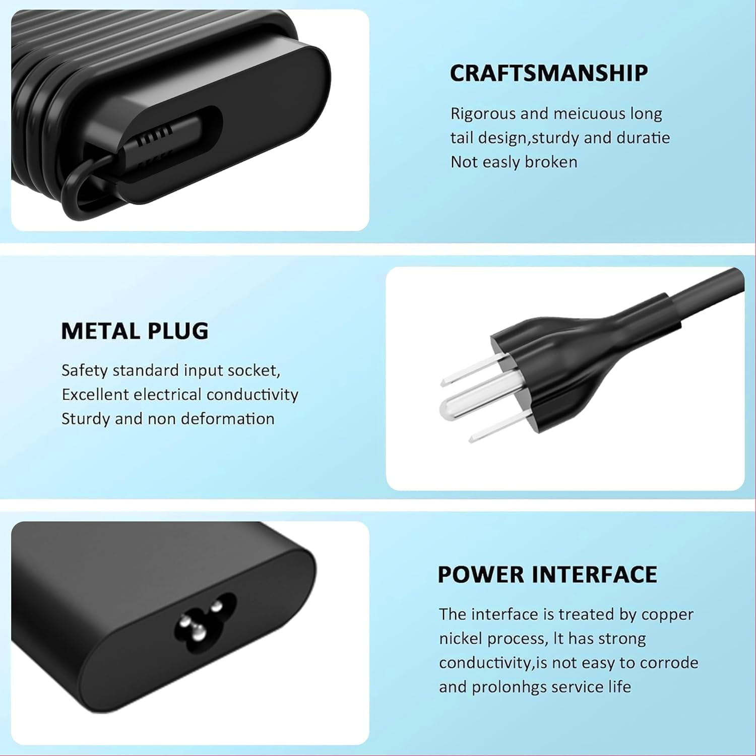 19.5V 3.34A 65W 4.5mm*3.0mm Laptop AC Adapter Charger for Dell Inspiron 15 5000 (5559) 14R-5421 I7353 17 13 7000 (7347) I3153 13 14 7000 (7437) 450-AECO 15 3050 24 3459 15 5547 I7437T-2509SLV W15B002