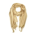 thumbnail image 2 of Large Solid Color Pashmina Shawl Wrap Scarf 78" X 28", 2 of 4