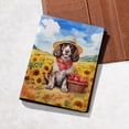 thumbnail image 5 of Vintage Boykin Spaniel Says Hello Mother's Day Summer Sunflower Field Travel Passport Wallet Dog Lover PU Leather Passport Holder Cover - 12005, 5 of 5