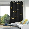 thumbnail image 5 of Blackout Curtains for Bedroom, 84" Length Cat Black Eyes Halloween Floor to Ceiling Curtains & Drapes, Grommet Window Curtains Privacy Protect Room Darkening Curtain, 5 of 7