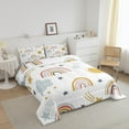 thumbnail image 4 of Erosebridal Rainbow Bedding Set, Sun and Stars Comforter Set King Size Cartoon Style Cloud Bedding Comforters Girly Soft Microfiber Duvet Insert for Bedroom Decor, 4 of 5