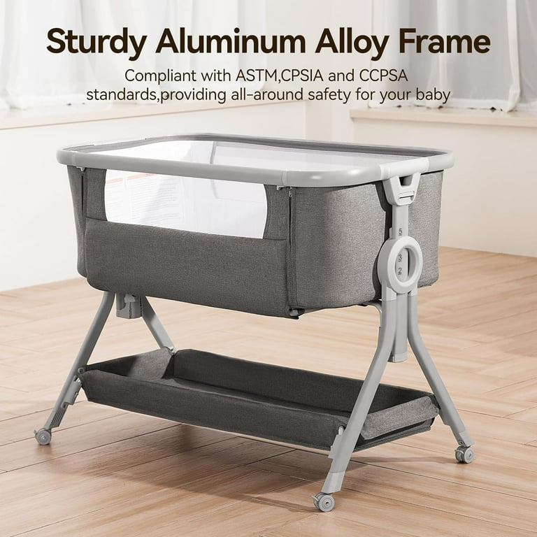 3 in 1 Baby Bassinet Bedside Sleeper, Breathable Mesh Safe 3 in 1 Baby Bassinet Bedside Sleeper, Breathable Mesh Safe