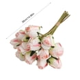 thumbnail image 3 of AOMXGD 12 Heads Burnt Artificial Angola Rose Bouquet 4 Colors Vintage Faux Silk Rose Flower Bundle For Dining Table Home Wedding Photo Props Decor, 3 of 6
