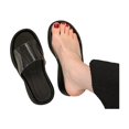 thumbnail image 3 of Walking Sandals Women,Wedge Sandals,Women's Clear Strap Wedges Platform Sandals Classic Fish Mouth Memory Foam Slip-On Height Increase Slides Sandals Summer Casual Beach Walking Slippers,Black,5.5, 3 of 5