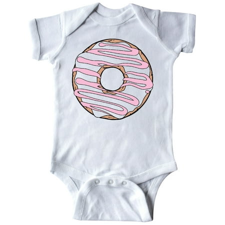 

Inktastic White Donut Donut Frosting Pink Icing Glaze Gift Baby Boy or Baby Girl Bodysuit