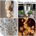thumbnail image 5 of 15Pcs 3 Colors Wicker Rattan Balls Decorative Orbs Vase Fillers DIY for Craft Party Wedding Decoration Mixed Color 49~50mm 5pcs/color, 5 of 7