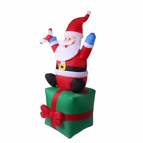 Decoraciones 6 Pies NAVIDAD Inflable Santa Claus Llevan Regalos Gigantes Gigantes Iluminados Decoración Navideña De Navidad Navideño
