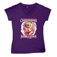 thumbnail image 5 of Cappuccina Ballerina Women's V-Neck T-shirt Fun Italian Brainrot Gen Z Alpha Meme, 5 of 7