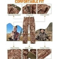 thumbnail image 4 of NEW VIEW Kids Camo Hunting Pants Silent, Youth Hunting Clothes for Cold Winter, Camouflage Hunting Pants for Boys & Girls, 4 of 5